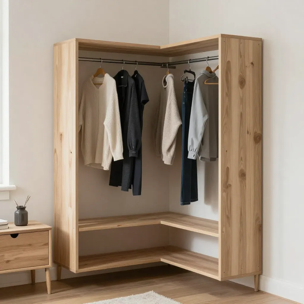 Natural lighting in wardrobe space